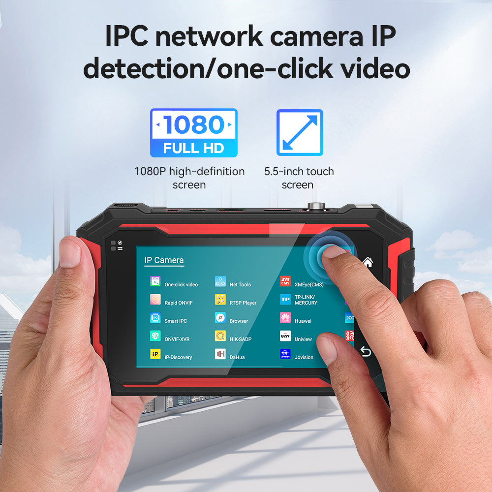 IP Camera Monitor 5.5 Inch Touch Screen CCTV Tester with WiFi