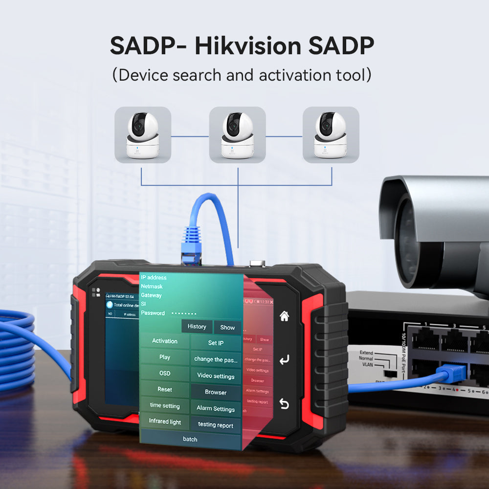 IP Camera Monitor 5.5 Inch Touch Screen CCTV Tester with WiFi